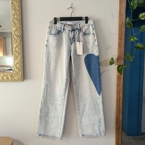 Angel Kiss Heart Jeans 28